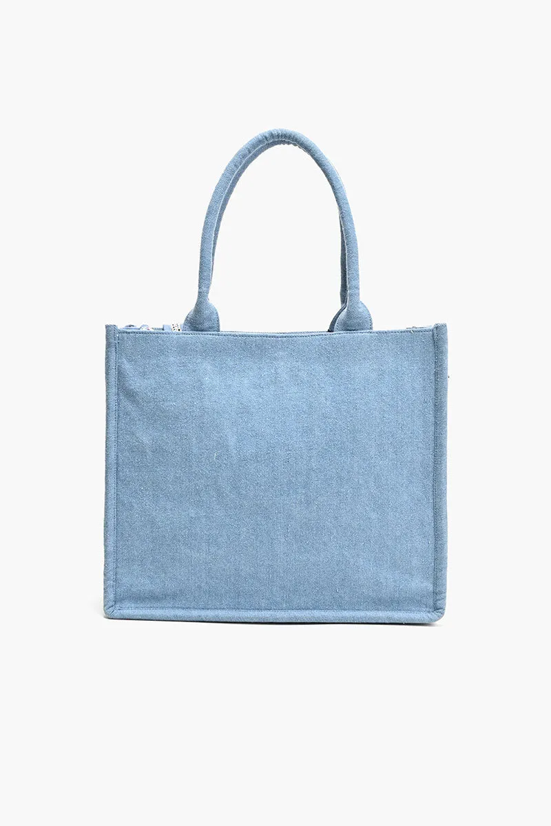 Beaded Denim Critter Shopper-Totally Turtle sold by America & Beyond product image thumbnail 2