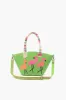 Flamingo Beaded Mini Jute Tote sold by America & Beyond