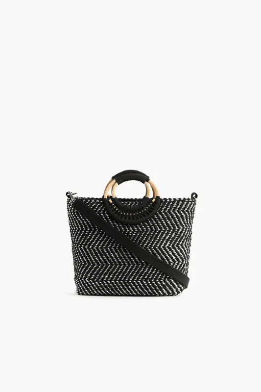 Mini Tote with Removable Crossbody Strap Black sold by America & Beyond