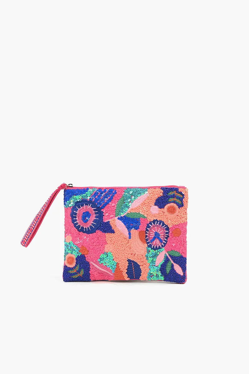 Embellished Tote, Crossbody and LG Pouch Bundle-Palm Beach Pink sold by America & Beyond product image thumbnail 3