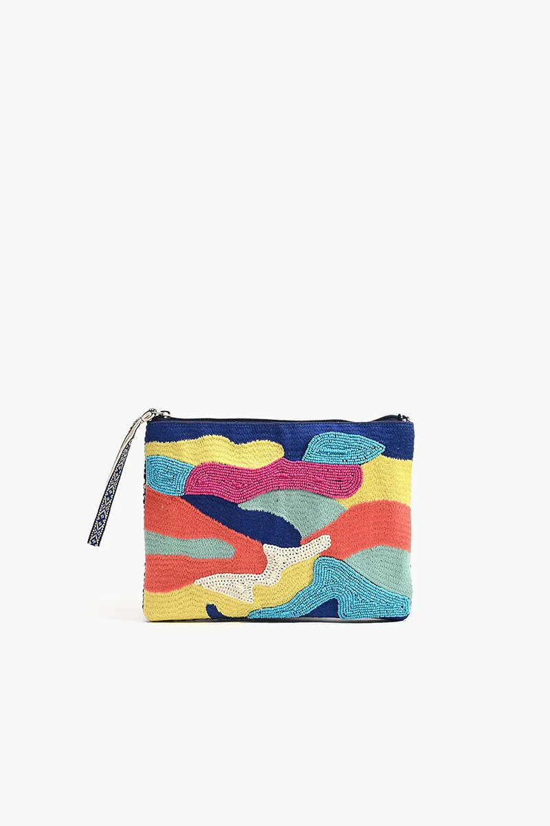 Embellished Tote With Two Pouches Cool Camo sold by America & Beyond product image thumbnail 3