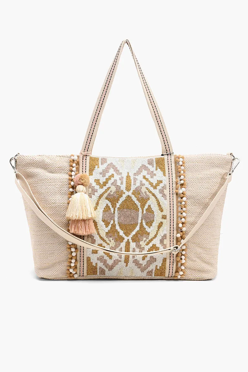 Embellished Tote With Two Pouches Wild Nights sold by America & Beyond product image thumbnail 2