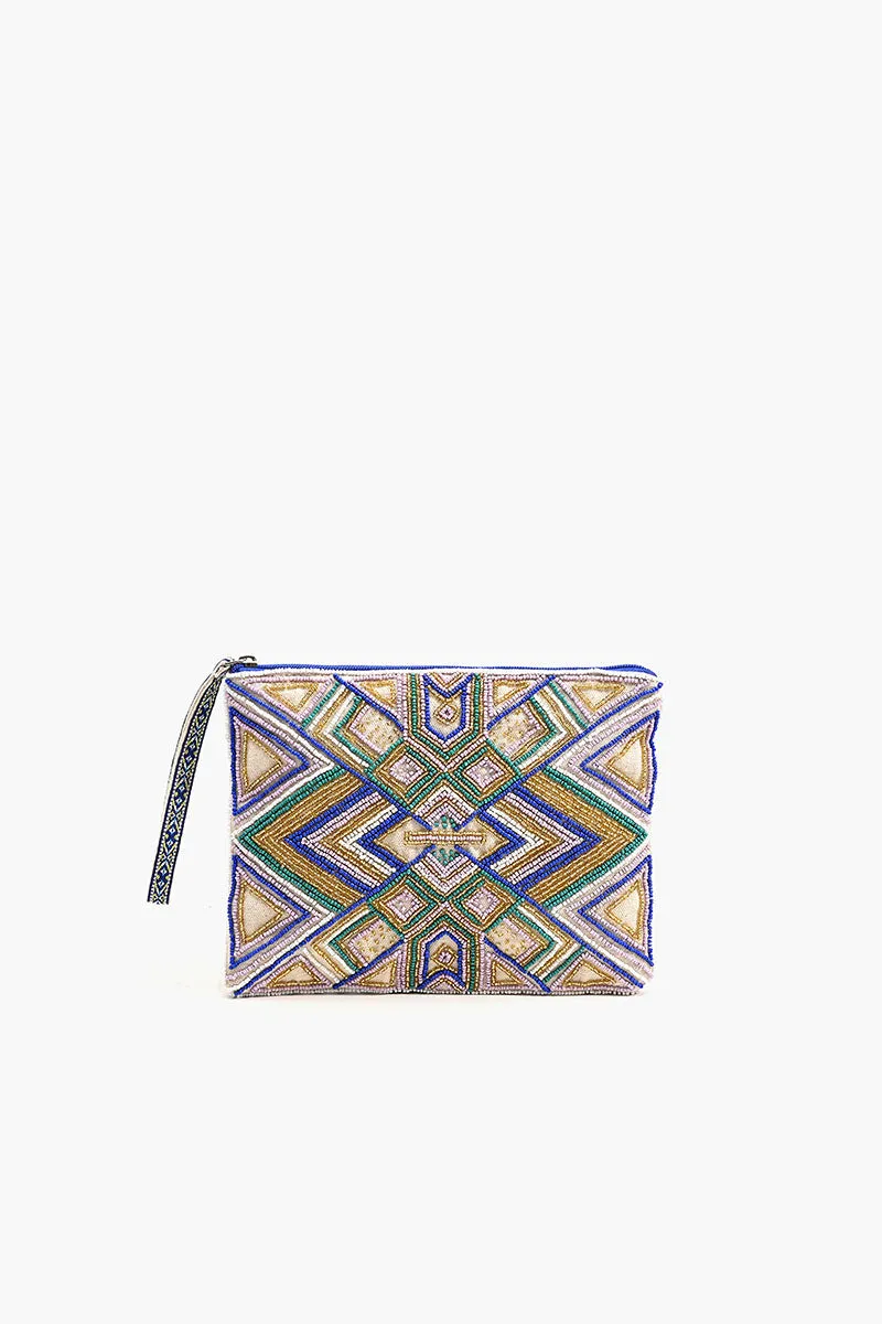 Embellished Tote With Two Pouches Luxe Lilac sold by America & Beyond product image thumbnail 3