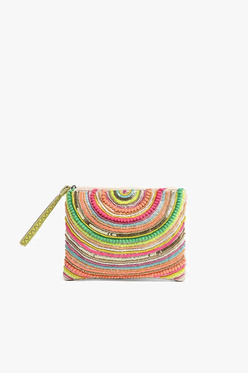 Embellished Tote with Two Pouches Bright is Best sold by America & Beyond product image thumbnail 3