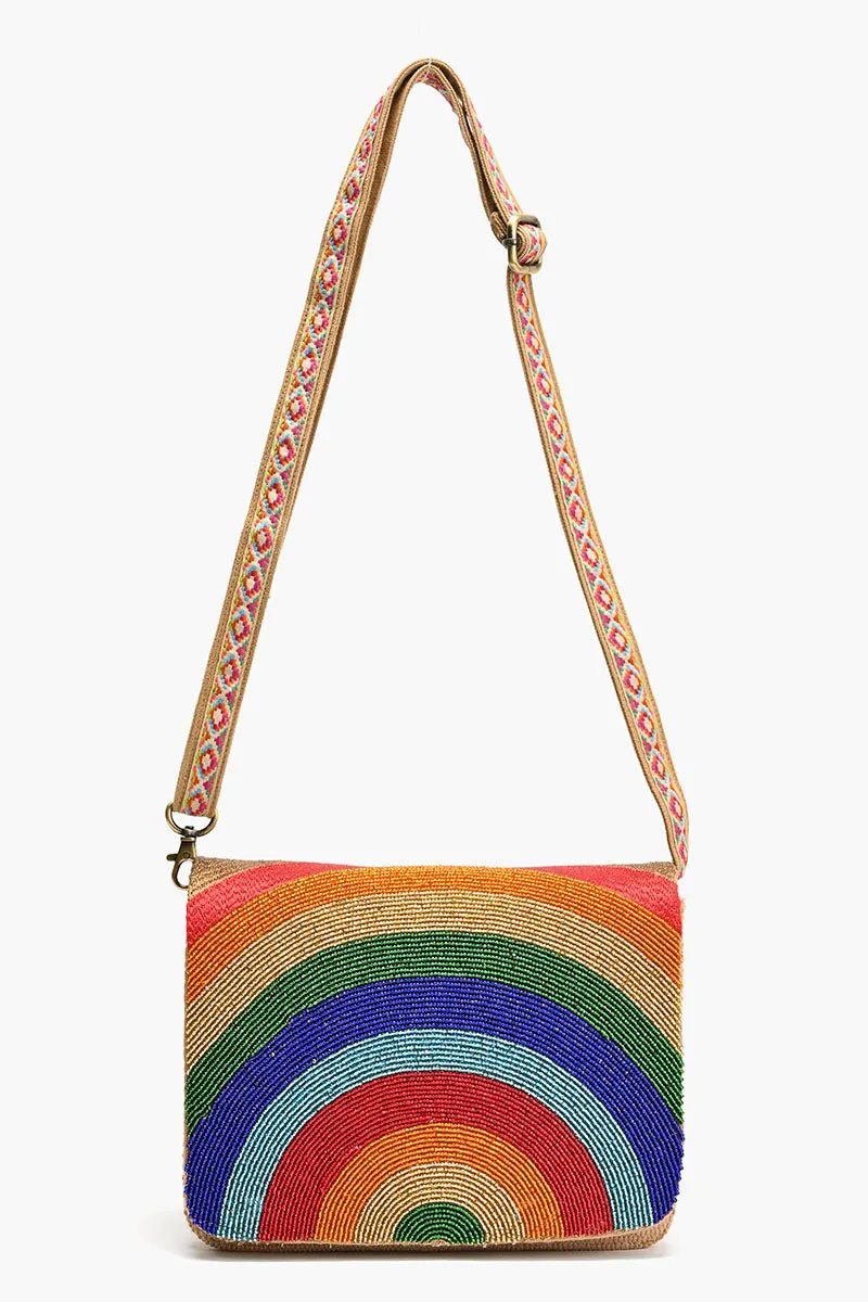 Embellished Messenger Crossbody-Rainbow sold by America & Beyond product image thumbnail 3
