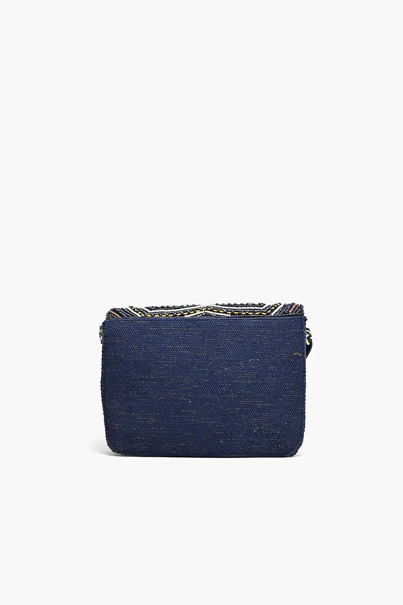 Embellished Messenger Crossbody-Black Floral sold by America & Beyond product image thumbnail 2