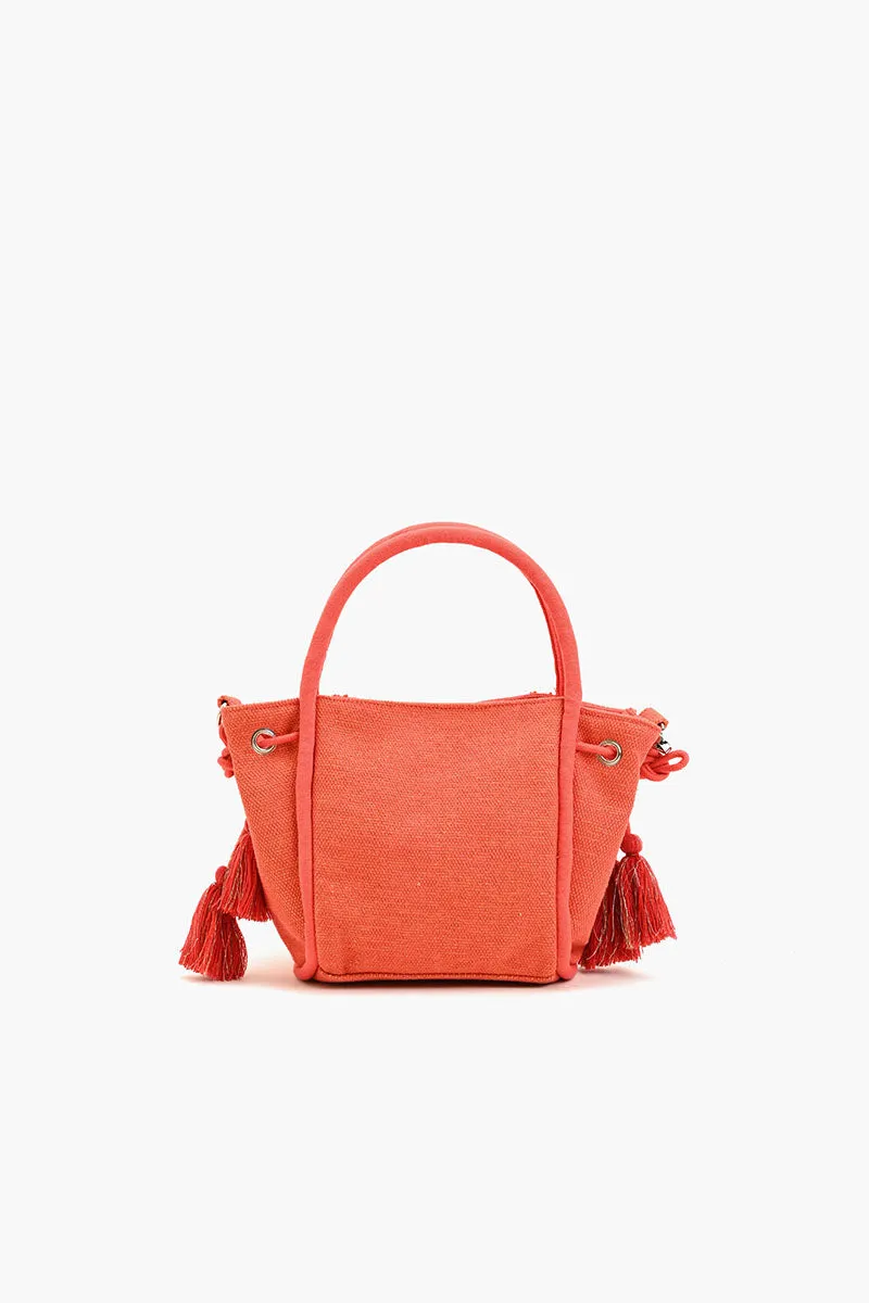 Embellished Top Handle Crossbody-OrangeWhite sold by America & Beyond product image thumbnail 2