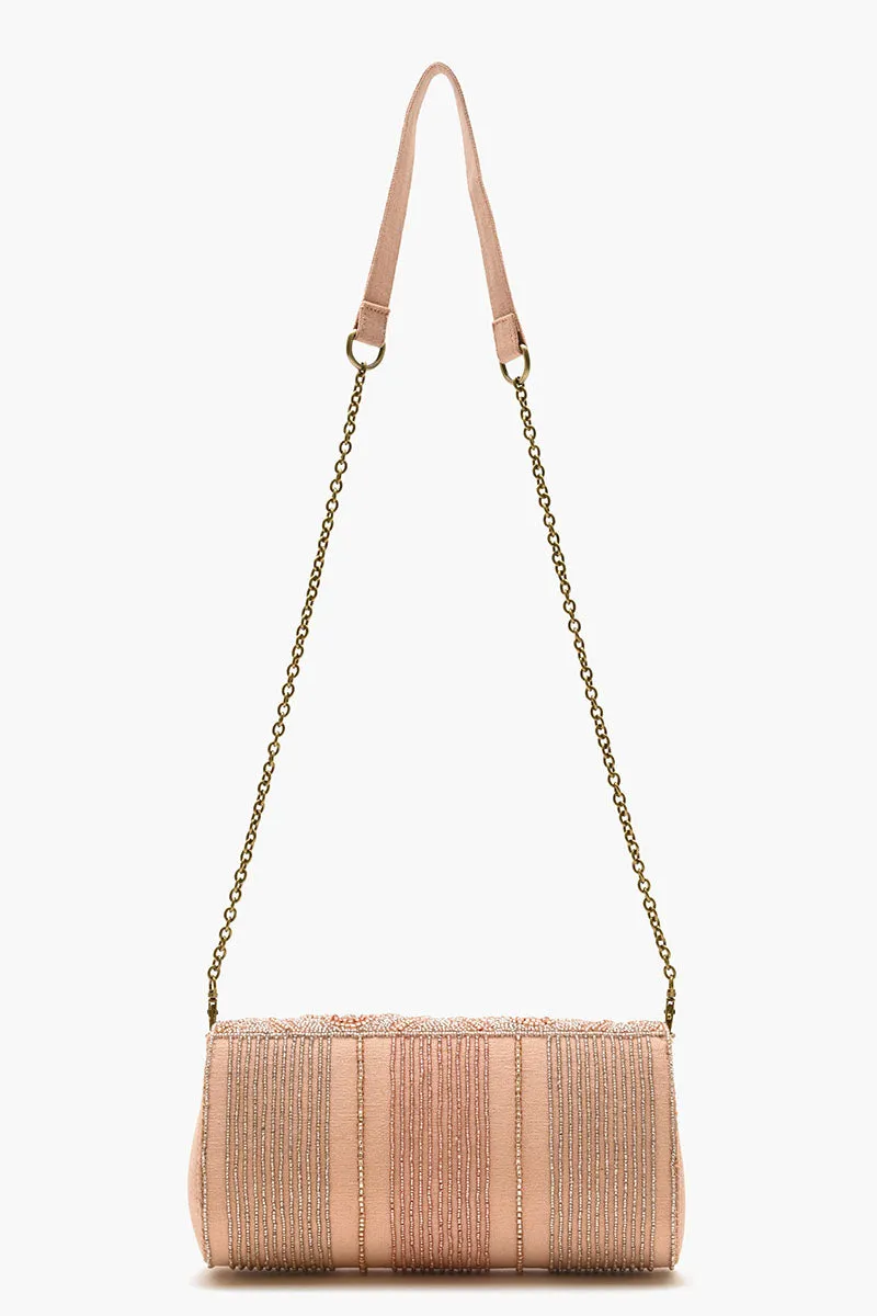 Embellished Convertible Clutch-Champagne sold by America & Beyond product image thumbnail 2