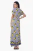 Citrus Lemon Lurex Print Dress sold by America & Beyond