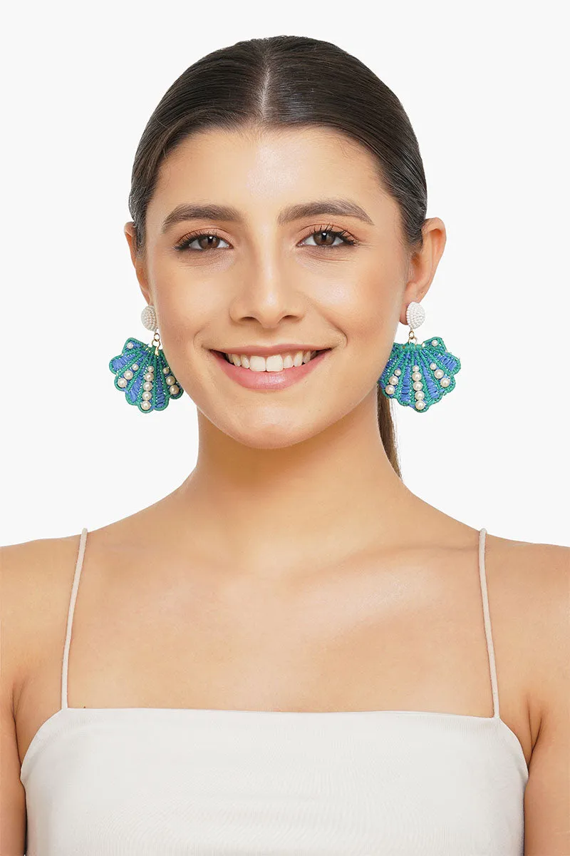 Shell-a-brate Drop Earrings sold by America & Beyond product image thumbnail 4