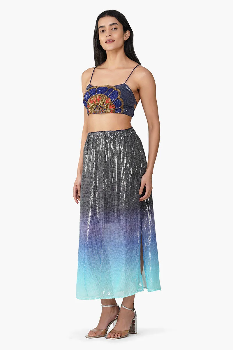 Blue Marine Costal Embellished Top sold by America & Beyond product image thumbnail 3