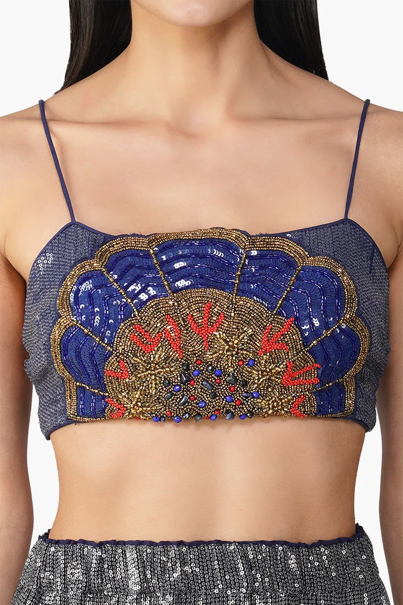 Blue Marine Costal Embellished Top sold by America & Beyond product image thumbnail 5