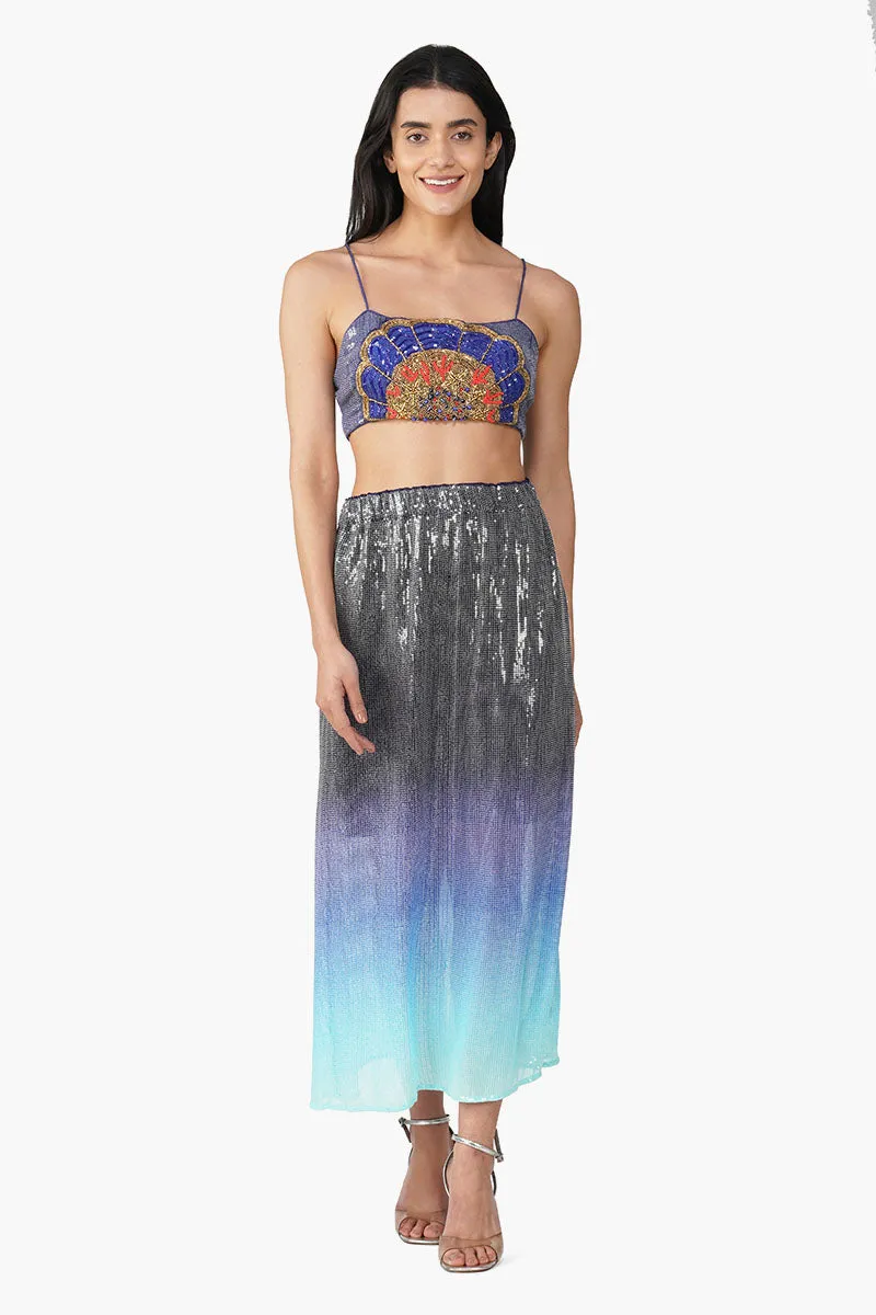 Blue Marine Costal Embellished Top sold by America & Beyond