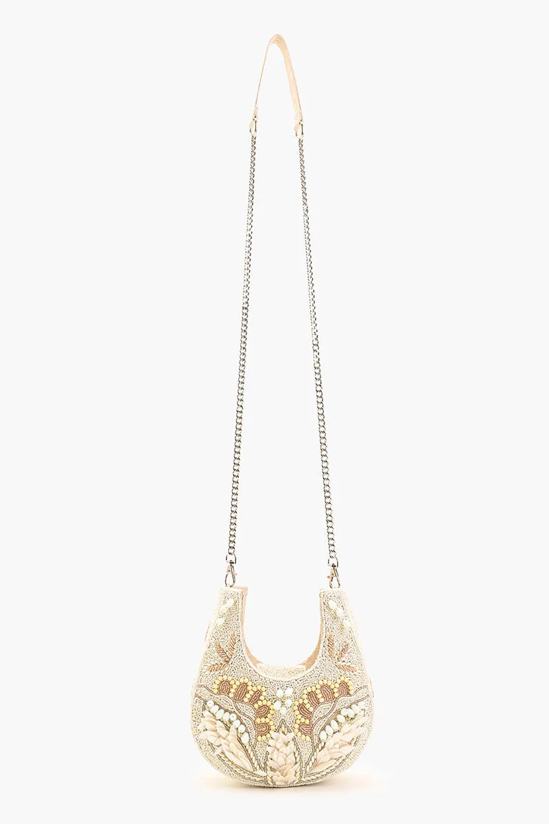 Shimmering Sands Embellished Mini Bag w Crossbody Strap sold by America & Beyond product image thumbnail 4