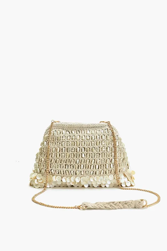 Pearl Sands Sparkle Clutch made by America & Beyond