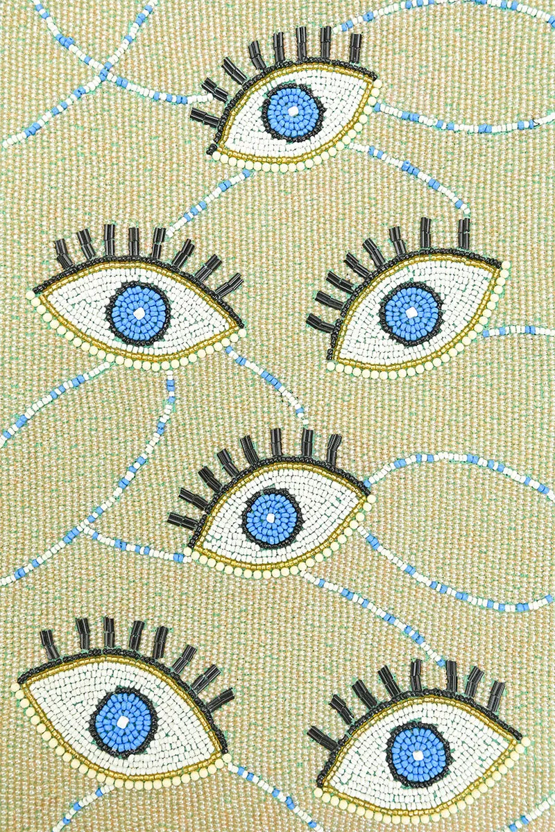 Celestial Evil Eye Embellished Tote sold by America & Beyond product image thumbnail 2