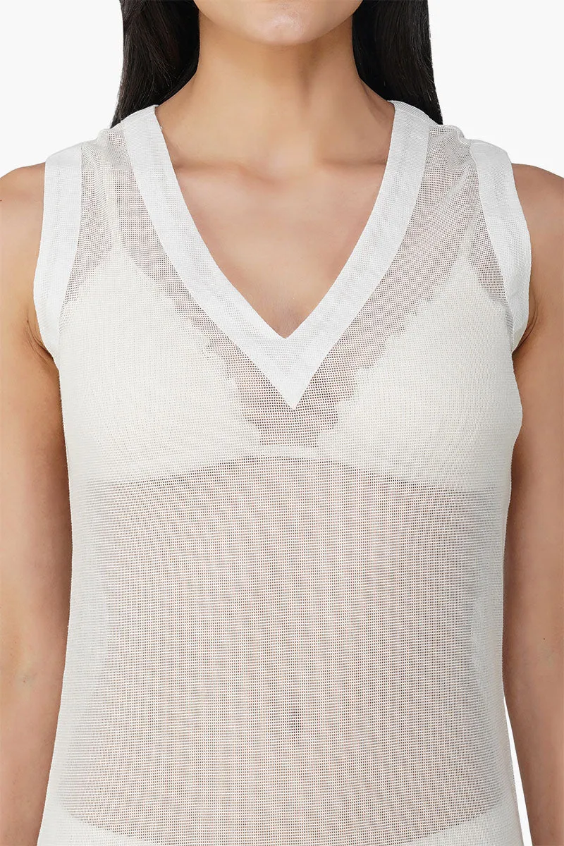 Delyssa Crochet Lace Fabric Fringes Cover Up sold by America & Beyond product image thumbnail 5