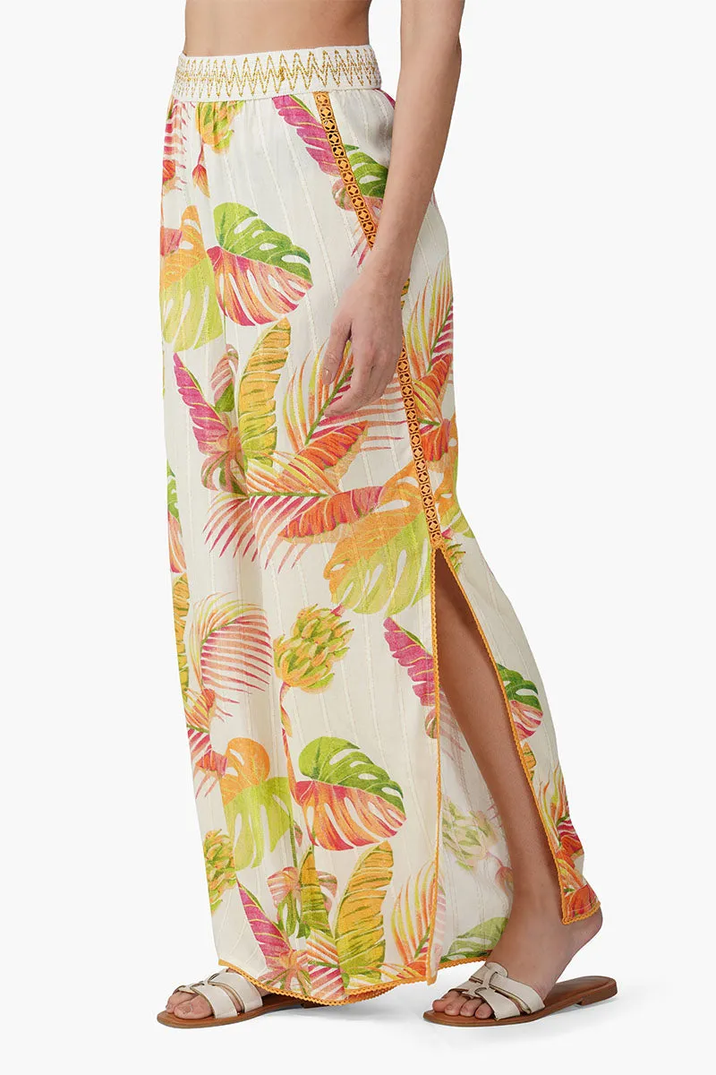 Dua Multi Tropics Printed Flaired Pants sold by America & Beyond product image thumbnail 4