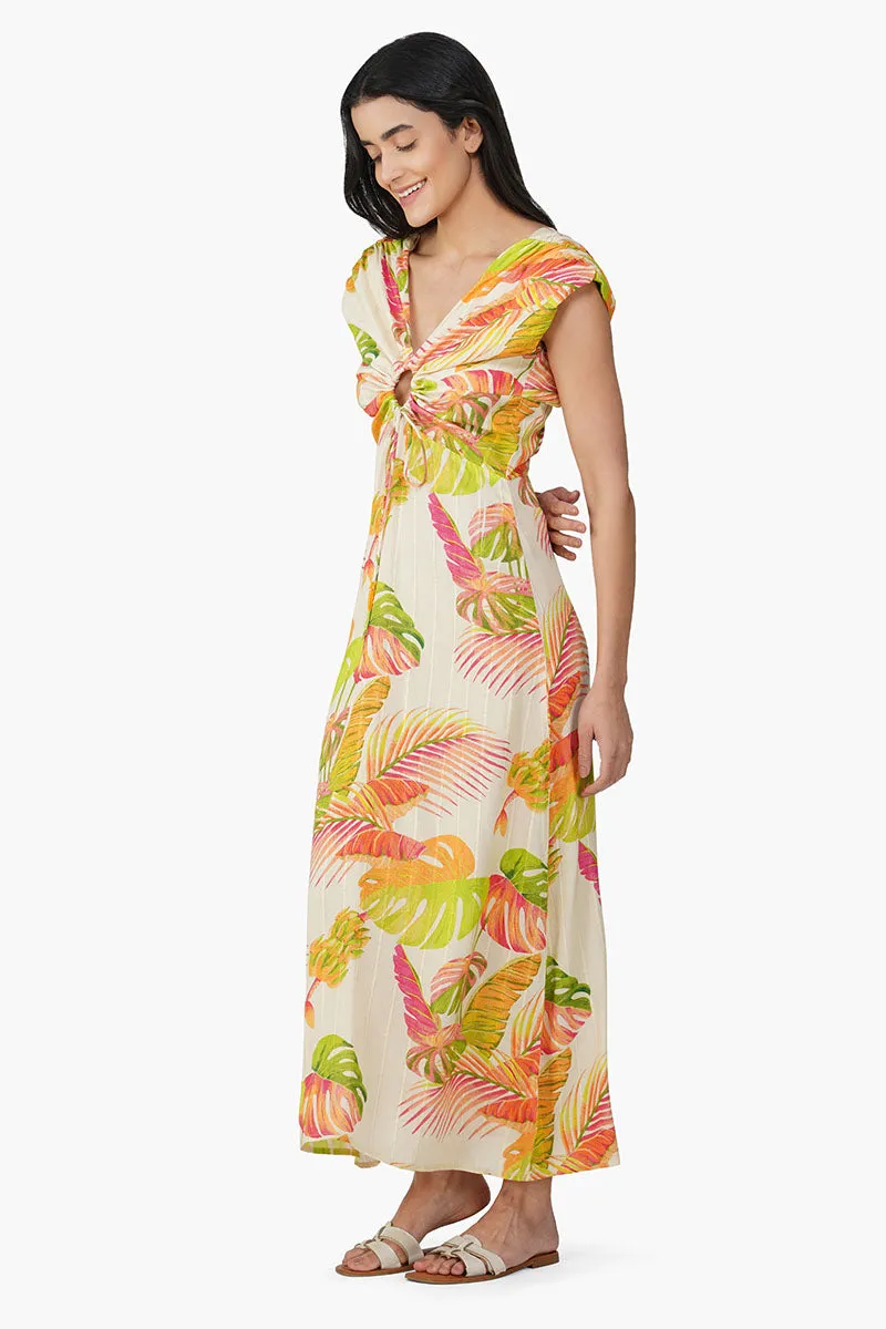 Dua Multi Tropic Printed Maxi Dress sold by America & Beyond product image thumbnail 4