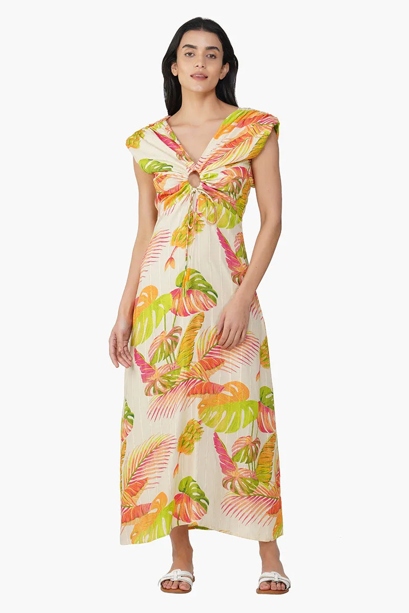 Dua Multi Tropic Printed Maxi Dress sold by America & Beyond product image thumbnail 2