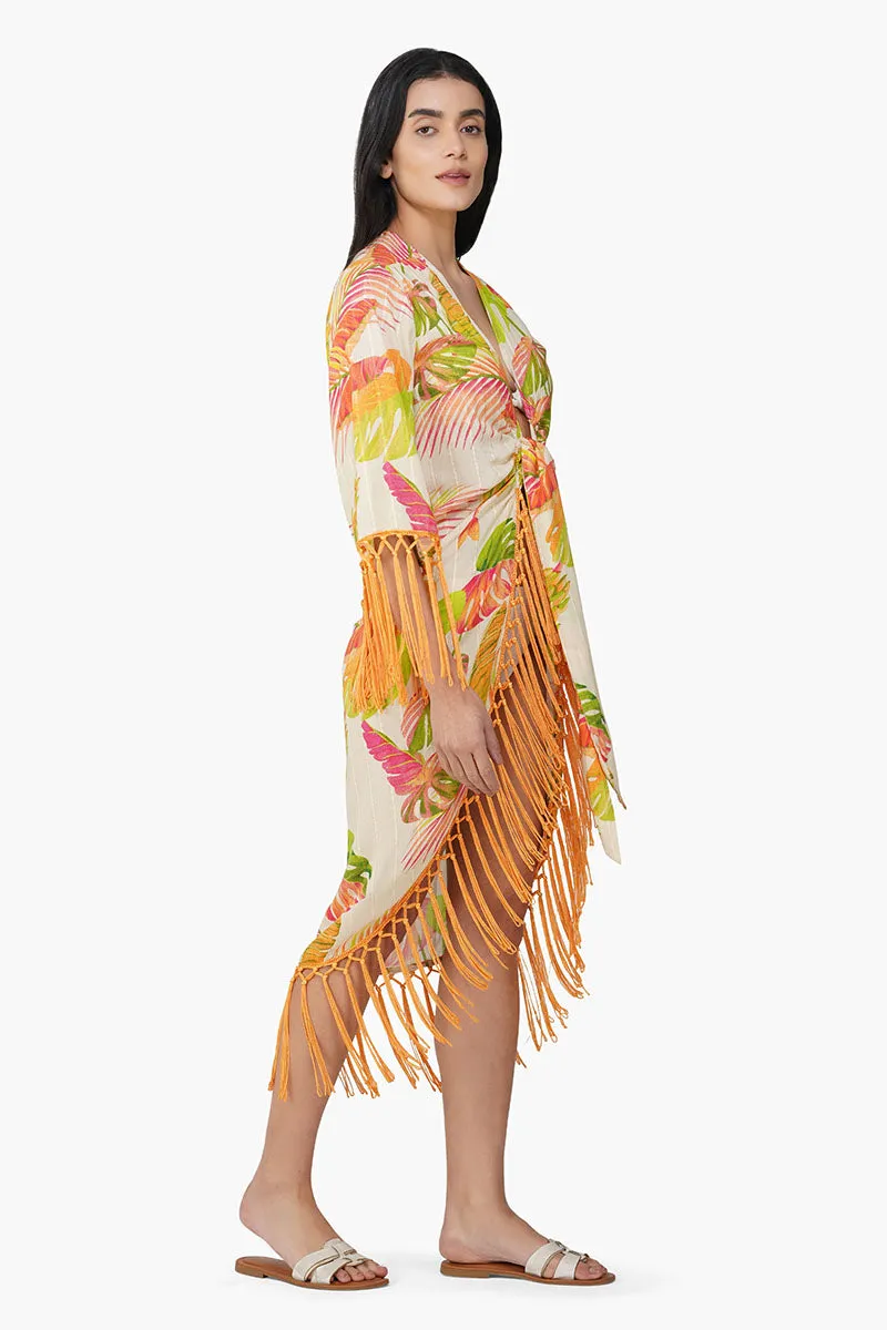 Dua Multi Tropic Printed Cover Up sold by America & Beyond product image thumbnail 2