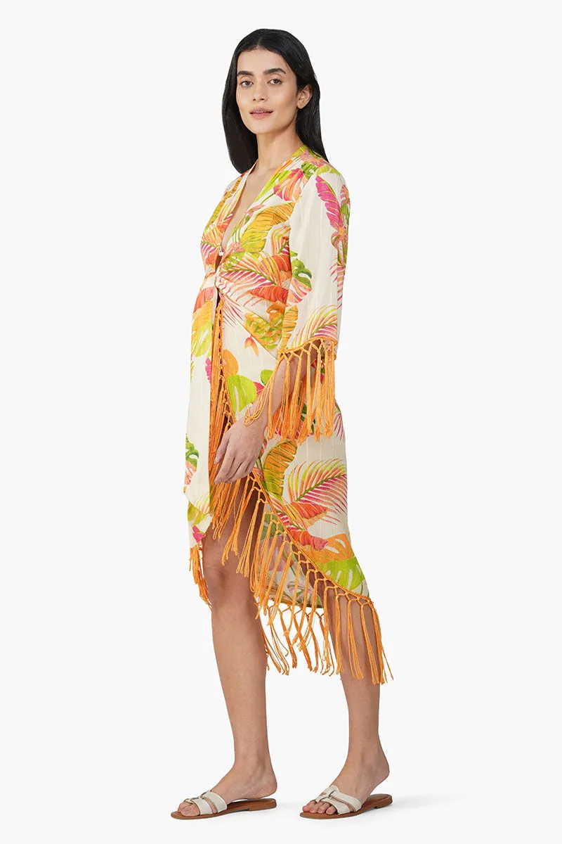 Dua Multi Tropic Printed Cover Up sold by America & Beyond product image thumbnail 3