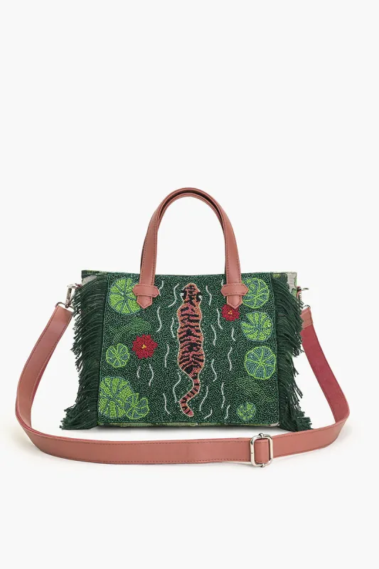 Into The Wild Fringe Top Handle Bag sold by America & Beyond
