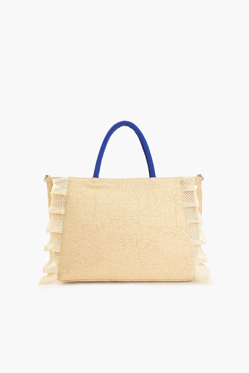 Slow Down Beaded Beach Bag sold by America & Beyond product image thumbnail 5