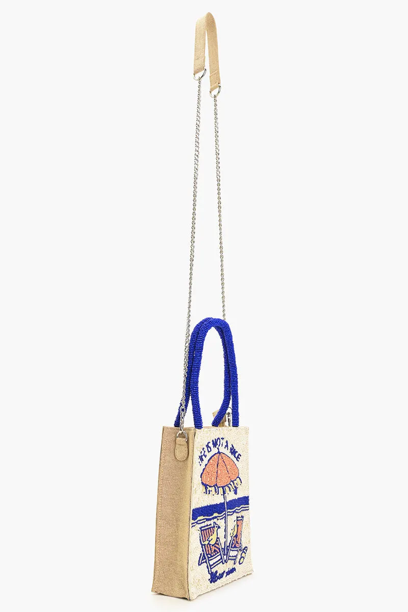 Slow Down Beaded Top Handle Bag sold by America & Beyond product image thumbnail 3