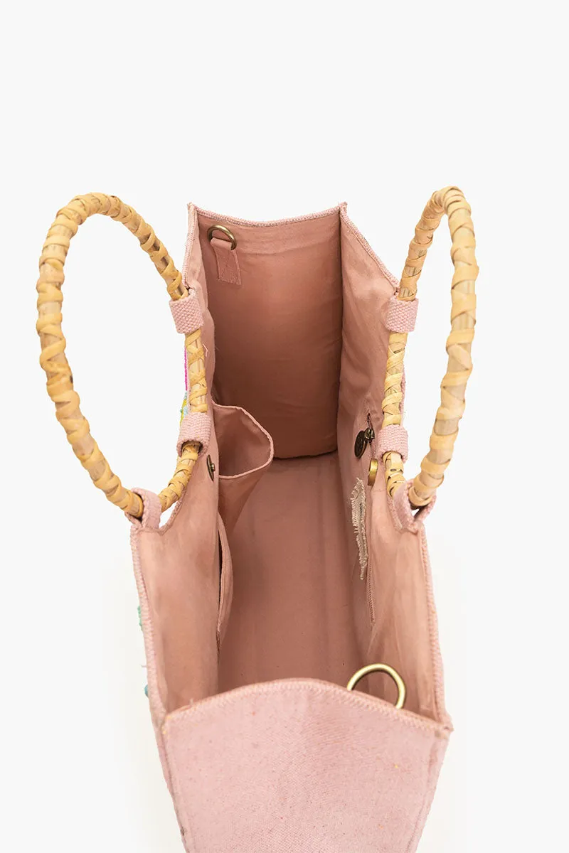 Blushy Flutter Beaded Tote sold by America & Beyond product image thumbnail 5