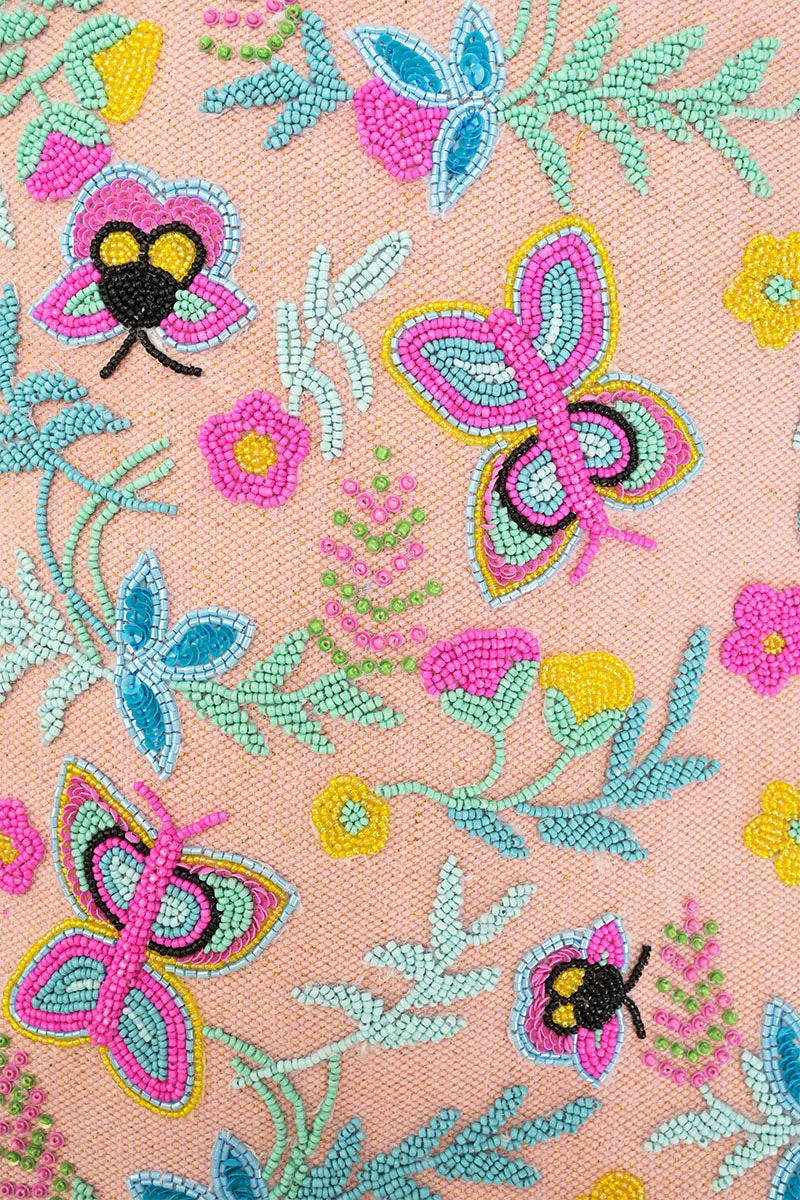 Blushy Flutter Beaded Tote sold by America & Beyond product image thumbnail 2