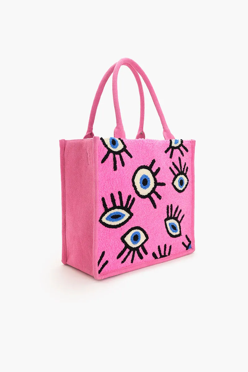 Whimsical Wonder Eye Pink Tote sold by America & Beyond product image thumbnail 3