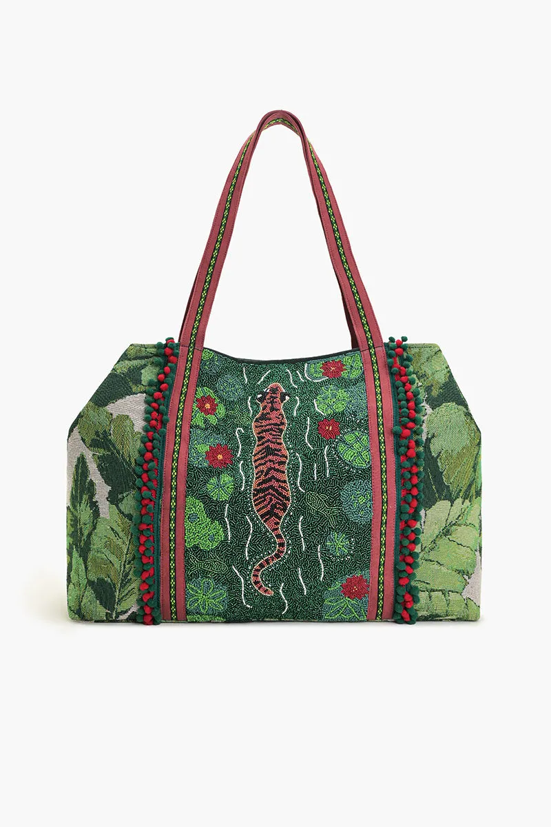 Into The Wild Beaded Tote sold by America & Beyond