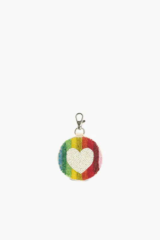 Rainbow Heart Keyring sold by America & Beyond