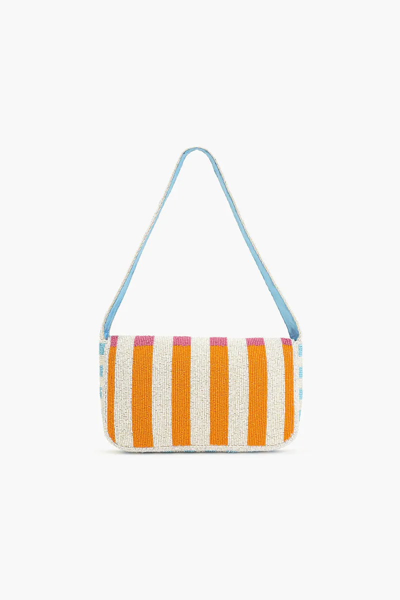 Candy Stripes Embelished Shoulder Bag sold by America & Beyond product image thumbnail 4