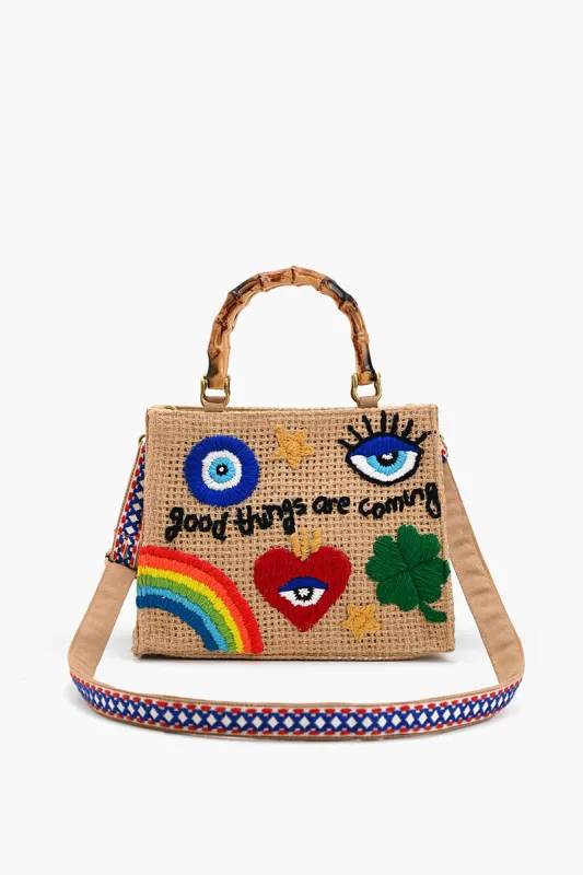 Good Things are Coming Positivity Top Handle Tote sold by America & Beyond