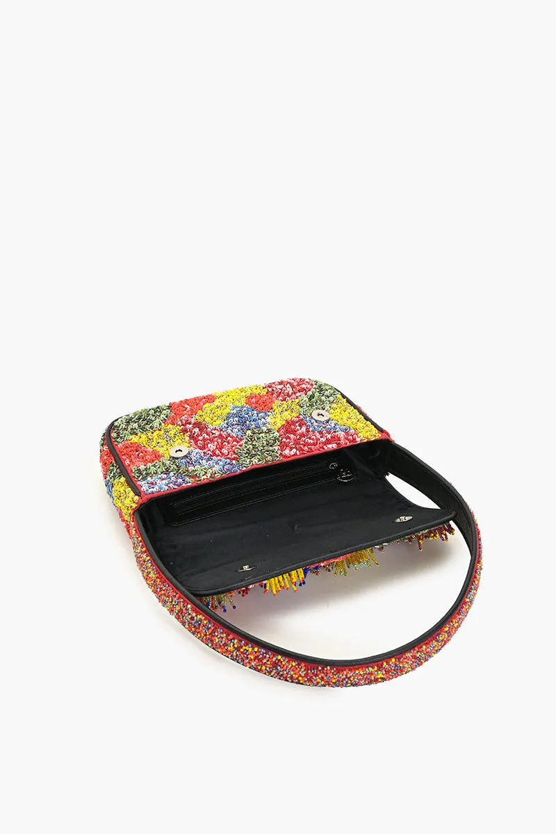 Harlequin Fringed Shoulder Bag sold by America & Beyond product image thumbnail 4