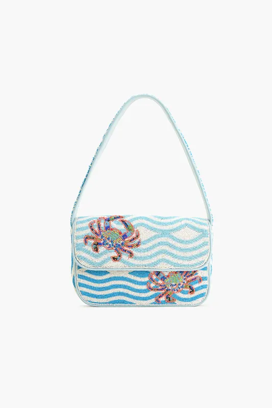 Crabby Waves Beaded Shoulder Bag sold by America & Beyond
