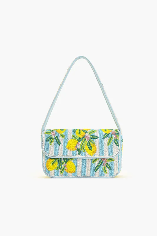 Limoncello Stripe Shoulder Bag sold by America & Beyond