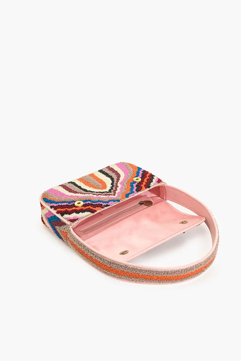 The Soho Tan Tufted Shoulder Bag sold by America & Beyond product image thumbnail 5