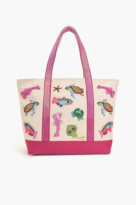 Underwater Tales Beaded Boat Bag sold by America & Beyond
