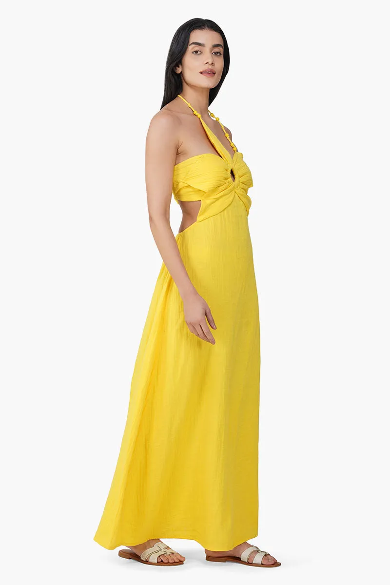 Nash Yellow Flora Dress sold by America & Beyond product image thumbnail 2