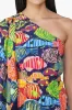 Tuna Marissa Multi Printed One Shoulder Dress sold by America & Beyond