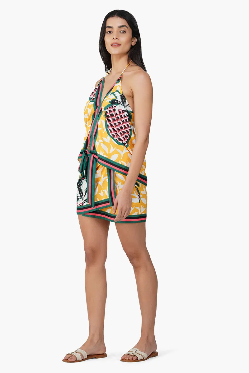 Macaroon Ananas Printed Skirt sold by America & Beyond product image thumbnail 3