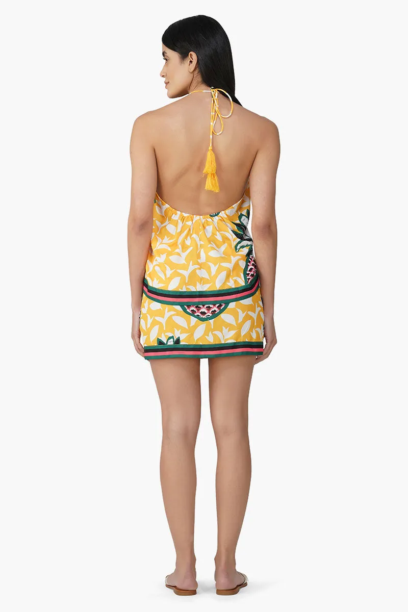 Macaroon Ananas Printed Skirt sold by America & Beyond product image thumbnail 4
