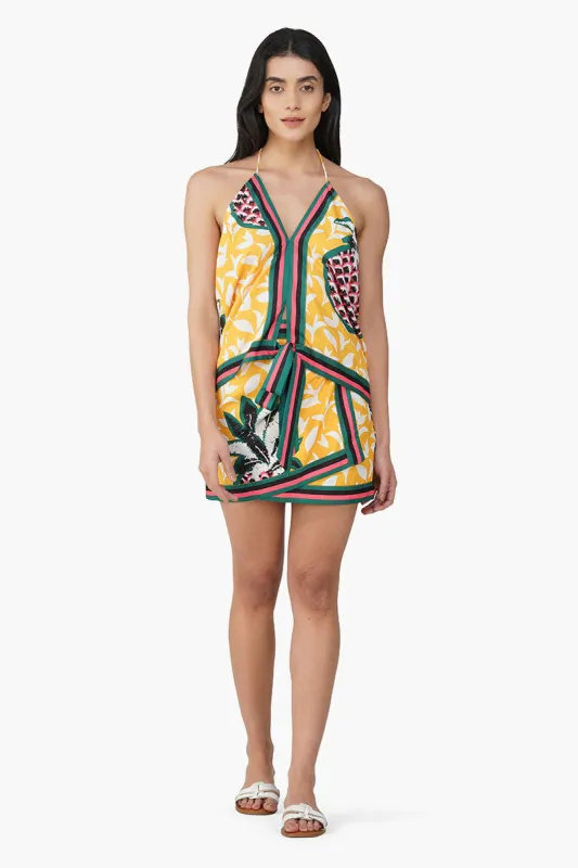 Macaroon Ananas Printed Skirt sold by America & Beyond