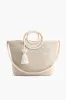 Birch Lurex Durrie Cane Handle Hand Woven Large Tote sold by America & Beyond