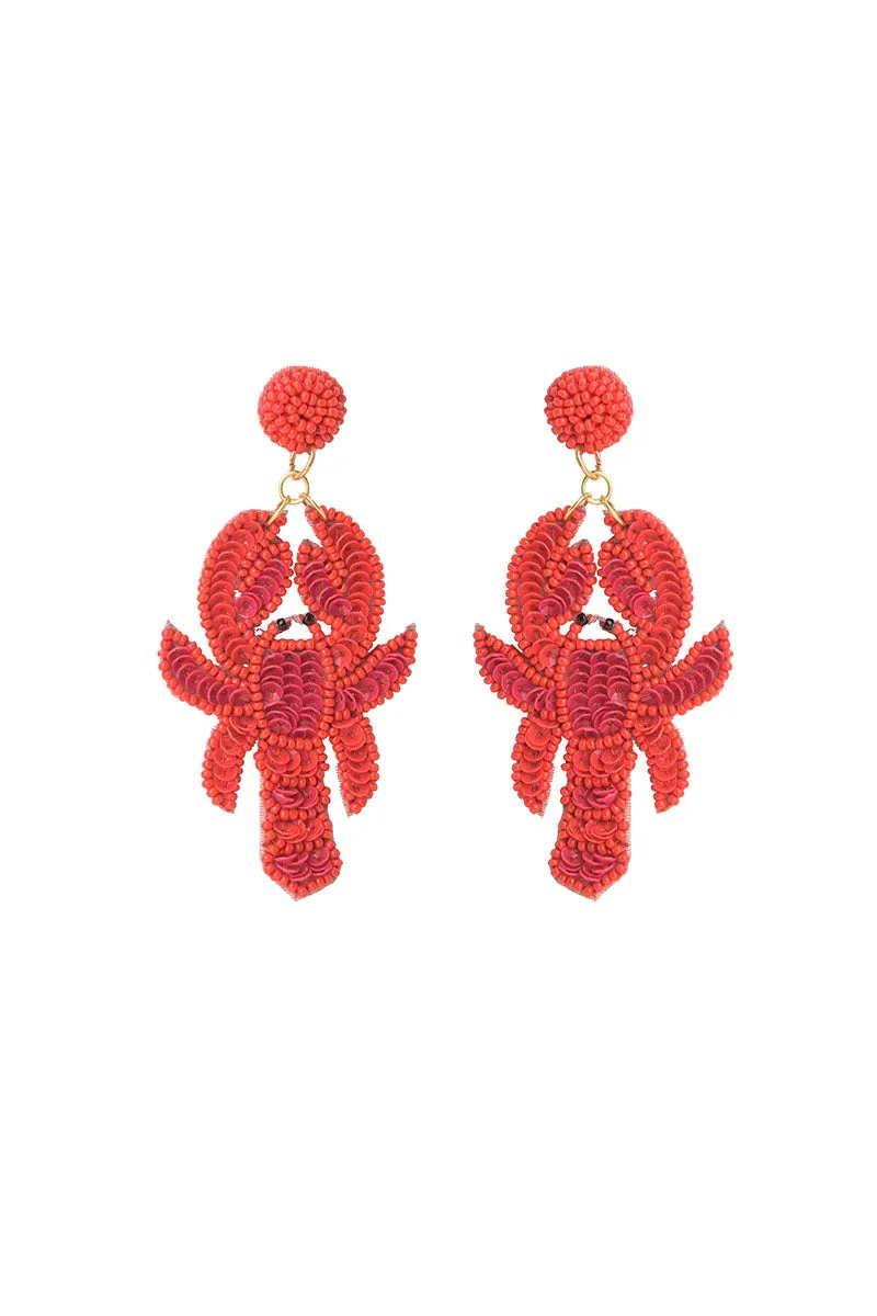 Coastal Claw Beaded Earrings sold by America & Beyond