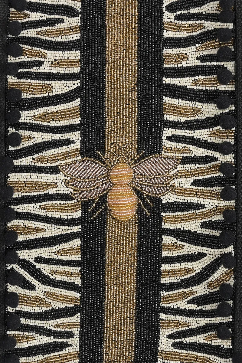 Bee Glam Hand Beaded Bee Tote sold by America & Beyond product image thumbnail 2