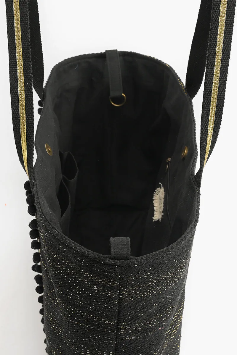 Bee Glam Hand Beaded Bee Tote sold by America & Beyond product image thumbnail 5